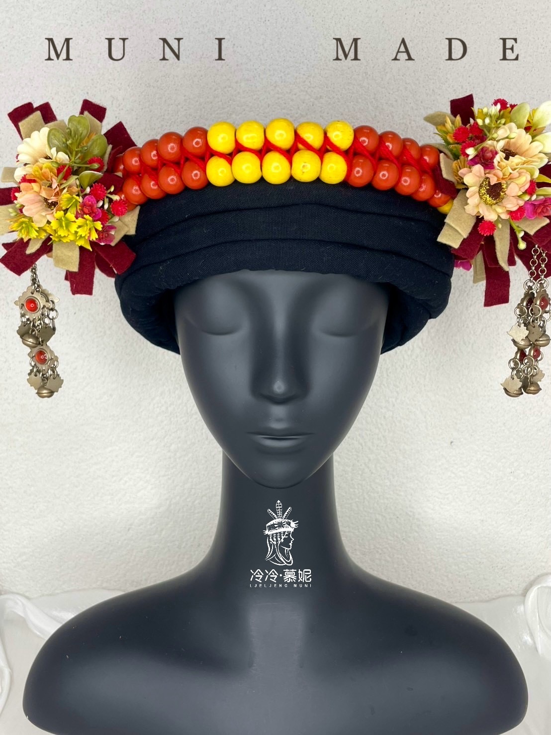 M-No.25木珠配花花環