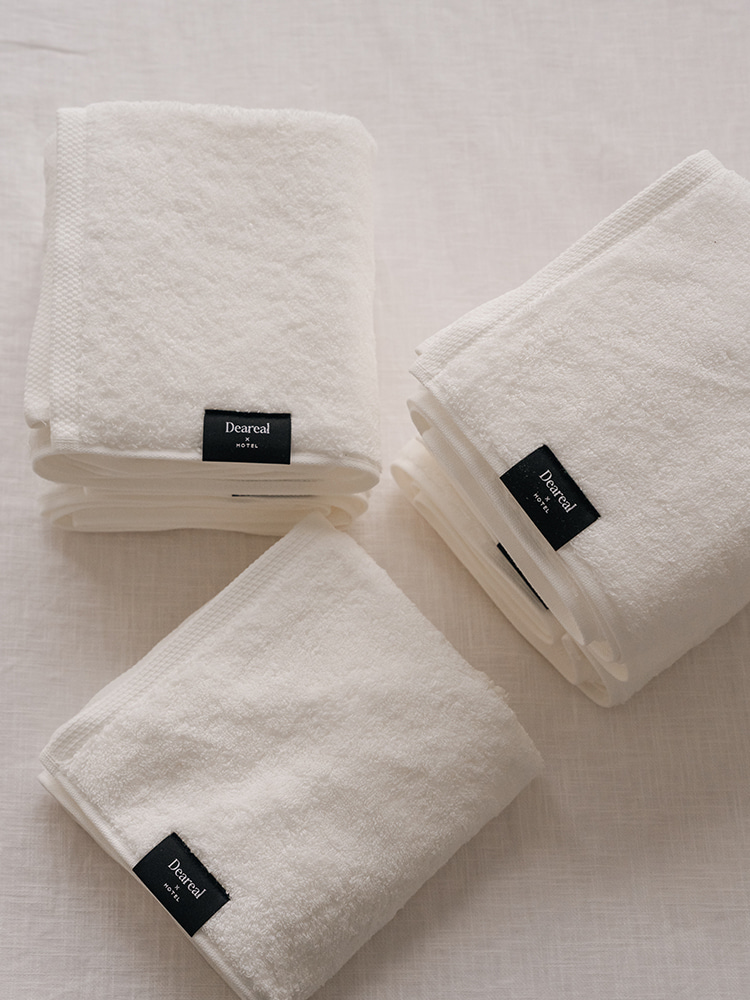DEAREAL｜韓國製酒店長毛巾4條裝｜Premium Hotel Towel 4pcs