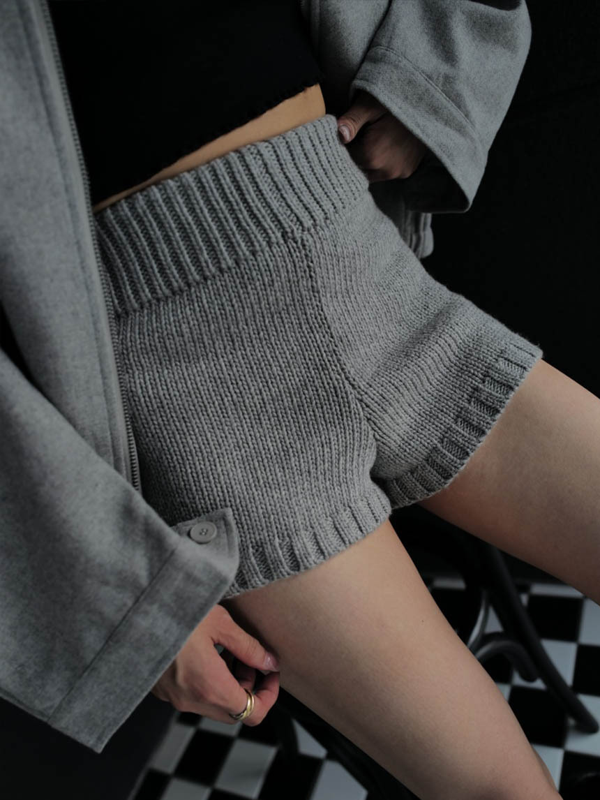 針織毛衣短褲*2色