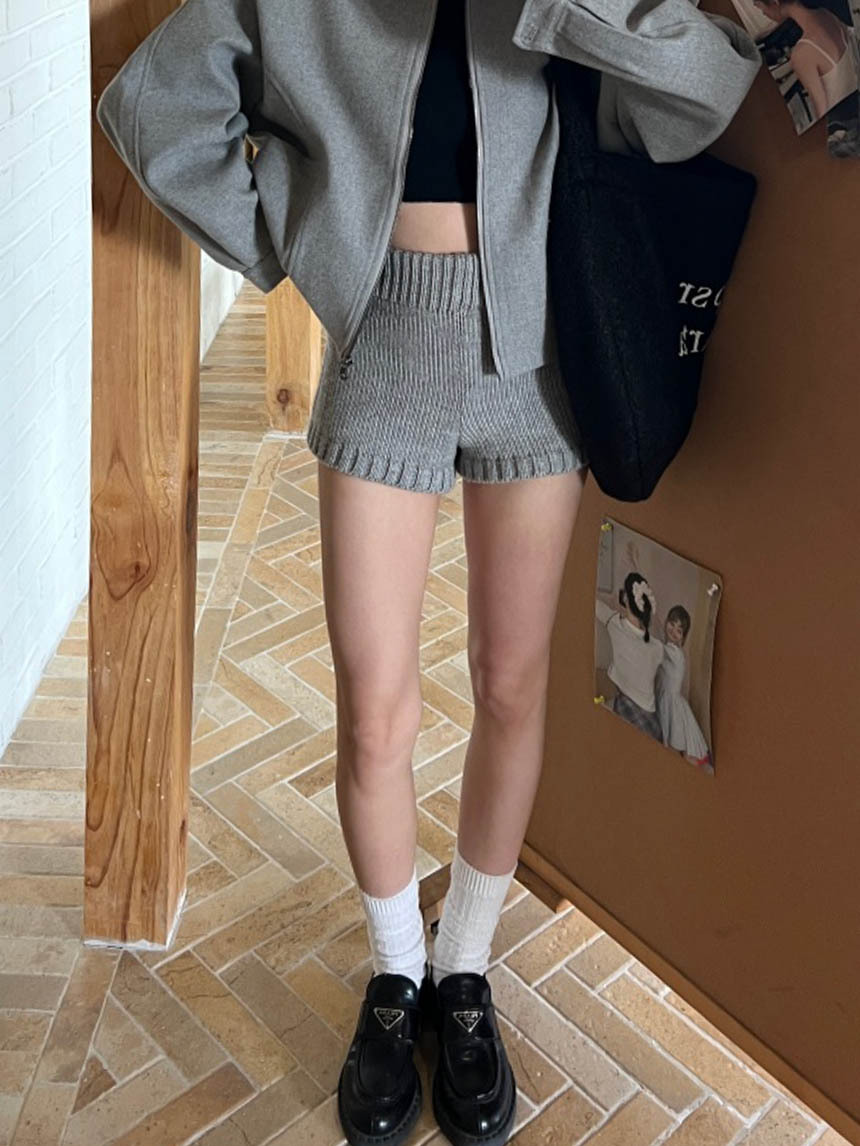 針織毛衣短褲*2色