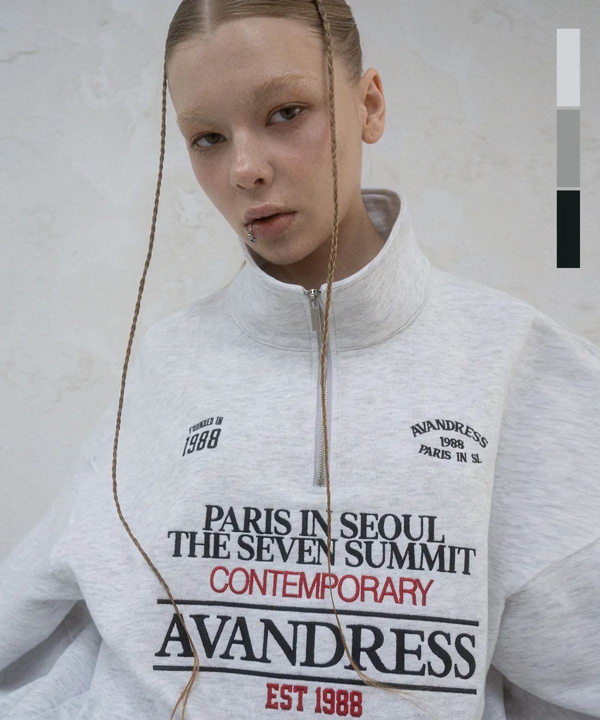 AVANDRESS Mac Half Zip-up Sweatshirt