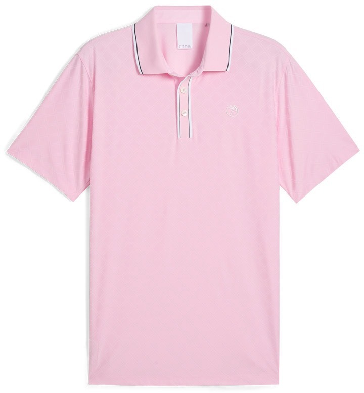 PUMA x ARNOLD PALMER Tipped Jacquard 男款高爾夫 Polo 衫 #63017905 粉