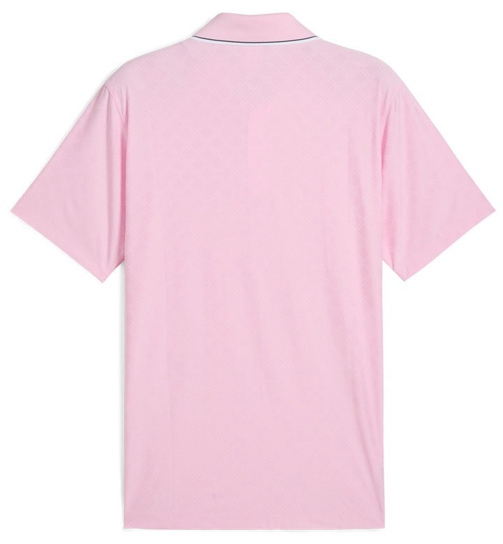 PUMA x ARNOLD PALMER Tipped Jacquard 男款高爾夫 Polo 衫 #63017905 粉
