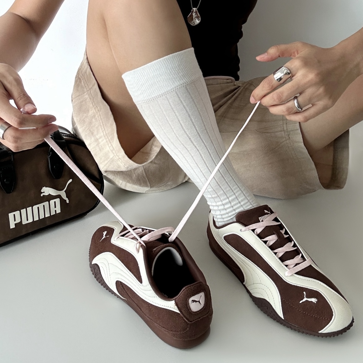 PUMA BELLA V2 SUEDE 咖啡棕 草莓巧克力 “BROWN & BEIGE” 麂皮 女鞋 404709-02