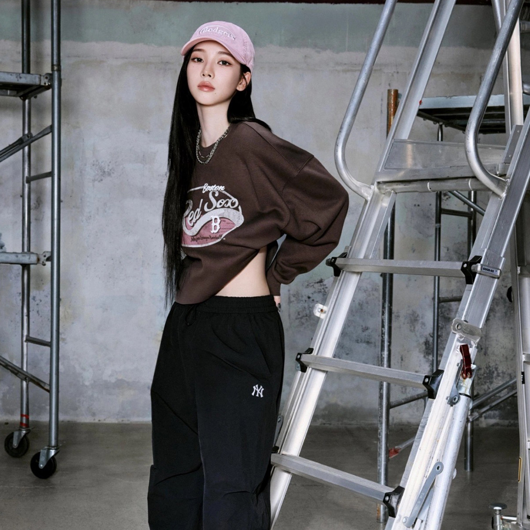 MLB 25FW 美國職棒大聯盟 塗鴉 寬鬆 圓領 大學T 長袖 四色 (男/女款)