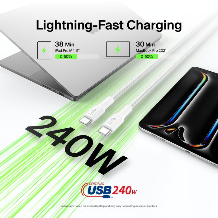 BoostCharge Pro Braided USB-C to USB-C Cable (240W) [CAB025]