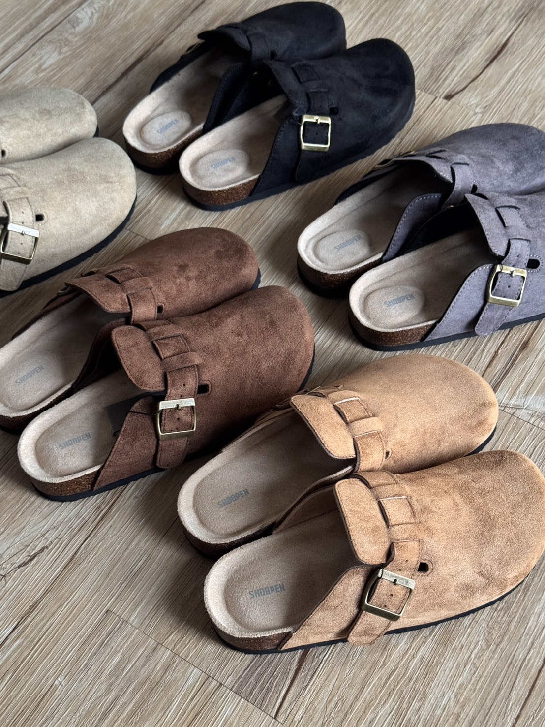 韓國SHOOPEN 絨面勃肯拖 HPCV4FA401