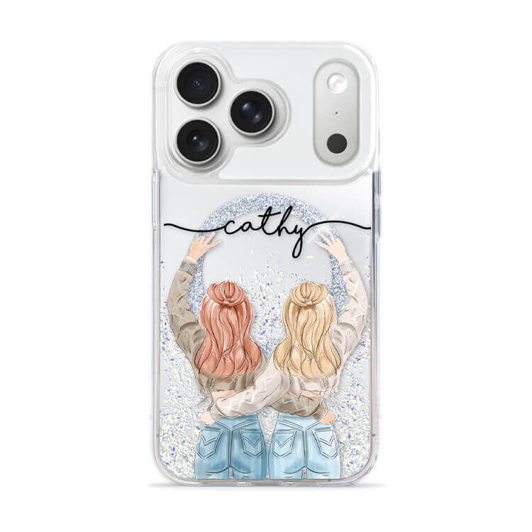 閨蜜女孩 (MagSafe磁吸) 閃耀鏡面殼 - (訂製名字) iPhone客製化手機殼