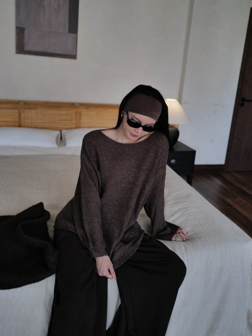 針織大件式可斜肩上衣*5色