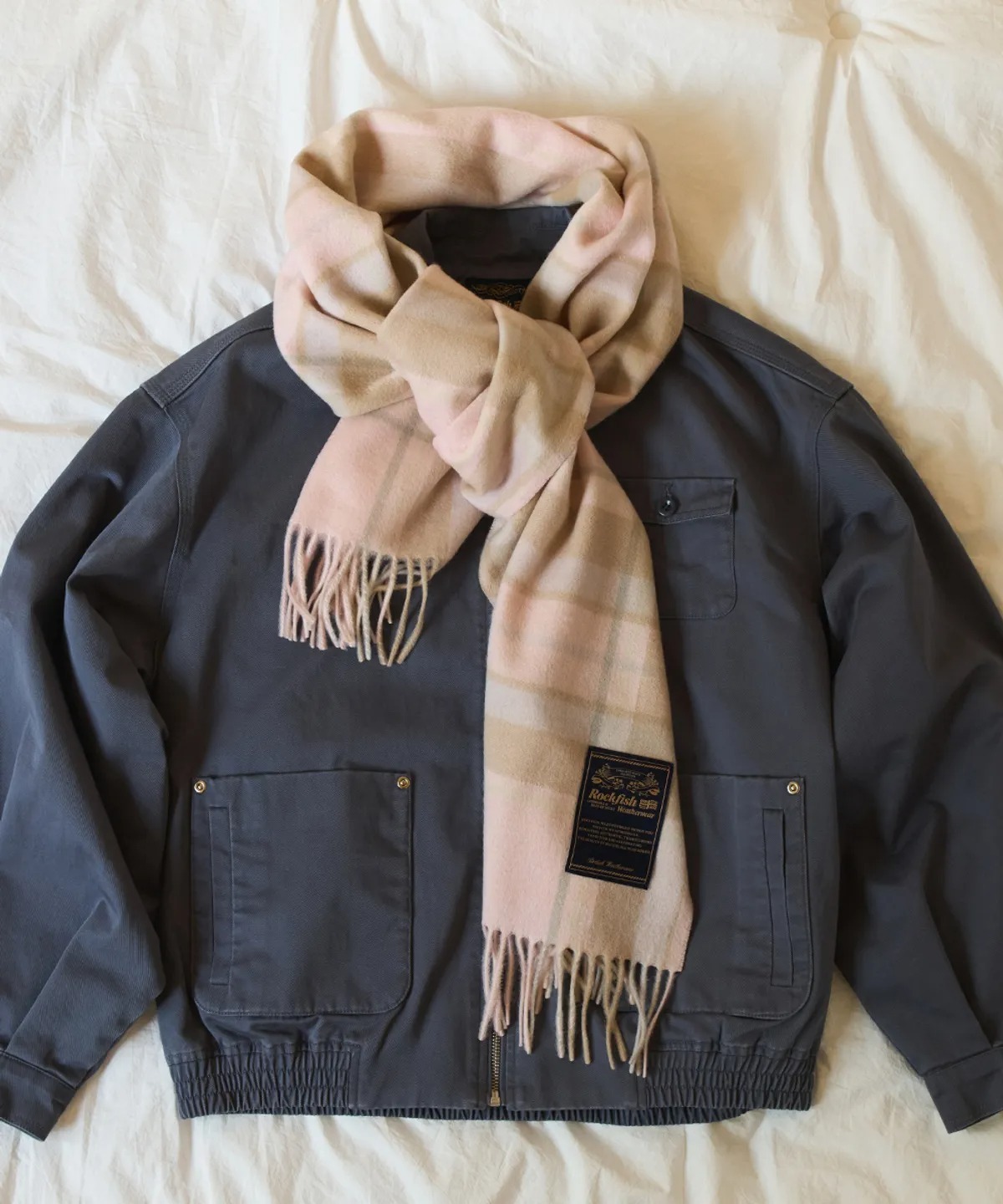 Rockfish Weatherwear CLASSIC WOOL SCARF CHECK