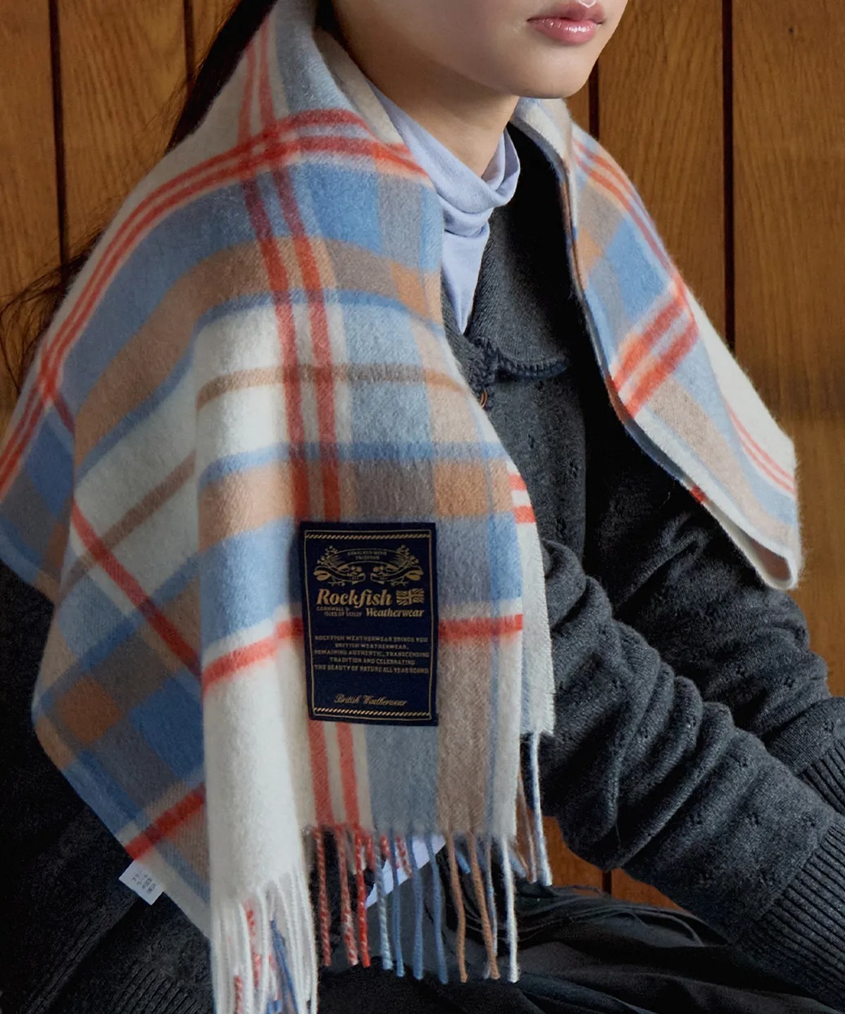 Rockfish Weatherwear CLASSIC WOOL SCARF CHECK