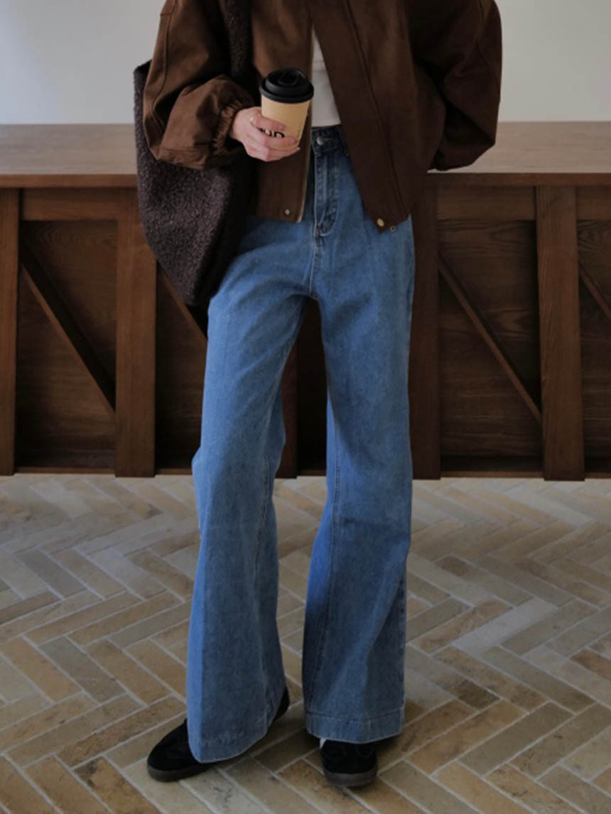 無彈微喇叭牛仔褲