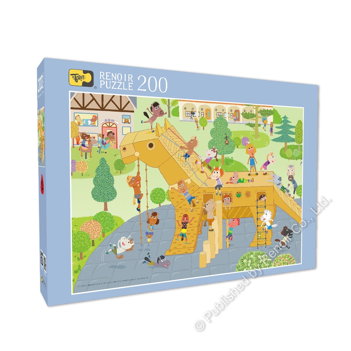 【雷諾瓦拼圖】木馬遊樂場/我們班的新同學斑傑明‧馬利/賴馬