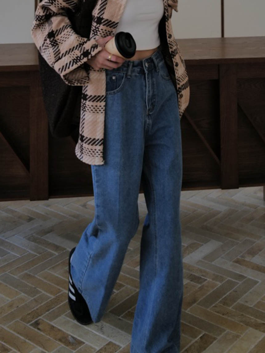 無彈微喇叭牛仔褲