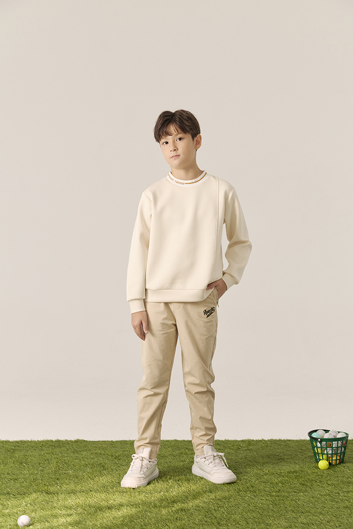 Avant Falcosia  週日男童立領衫-晨光米