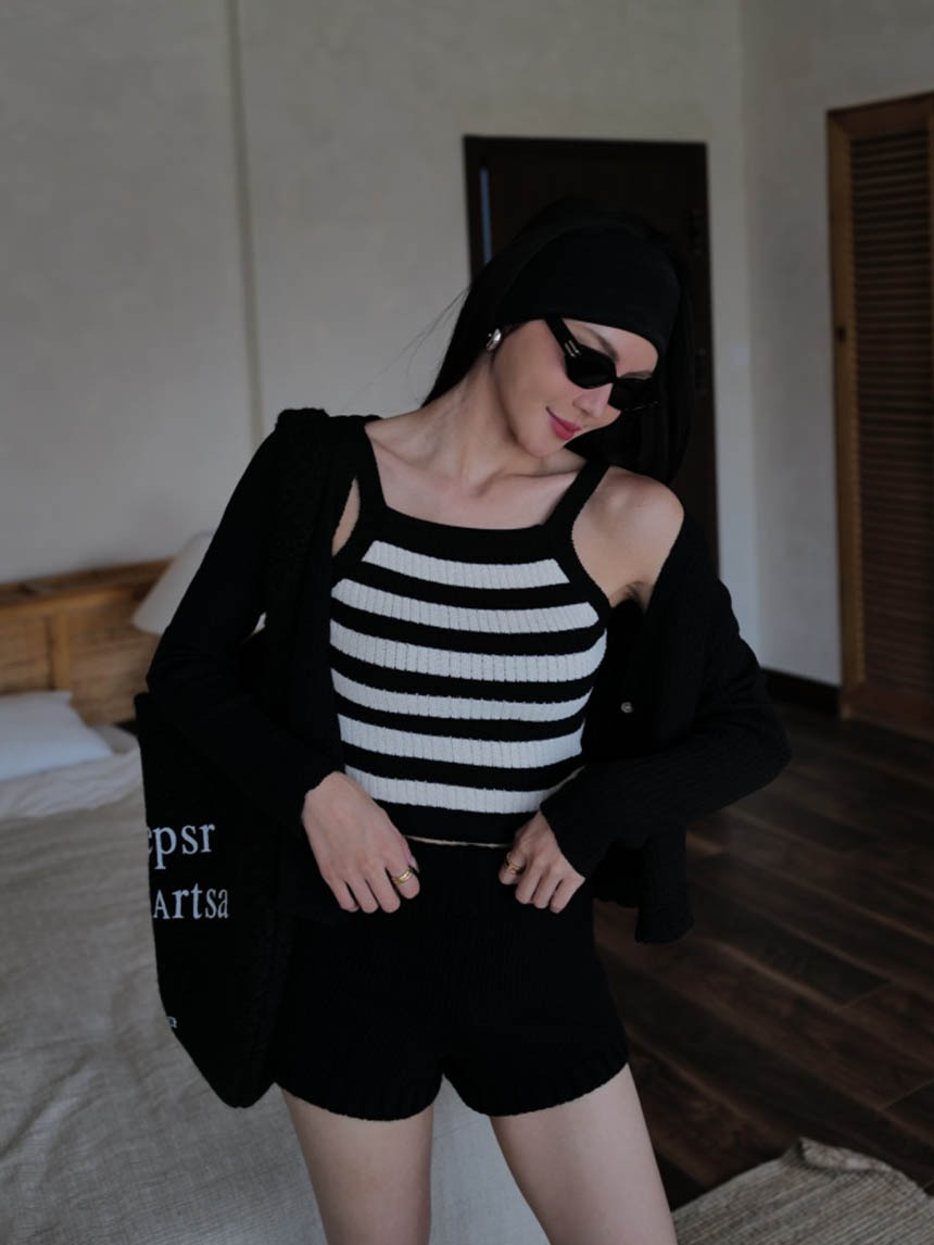 2件式條紋外搭背心*4色