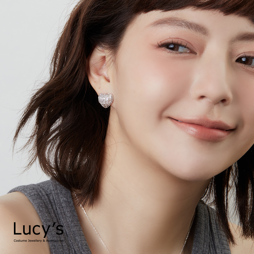 閃亮愛心 耳環 (124202)