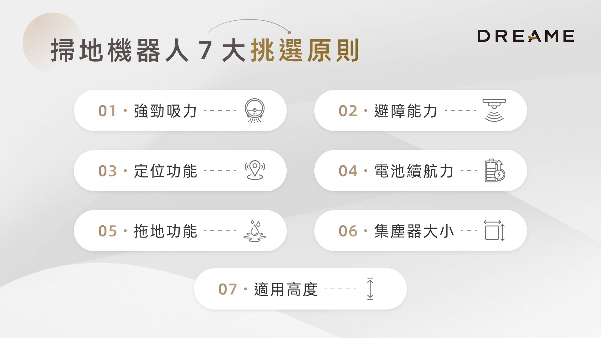 掃地機器人 7 大挑選原則