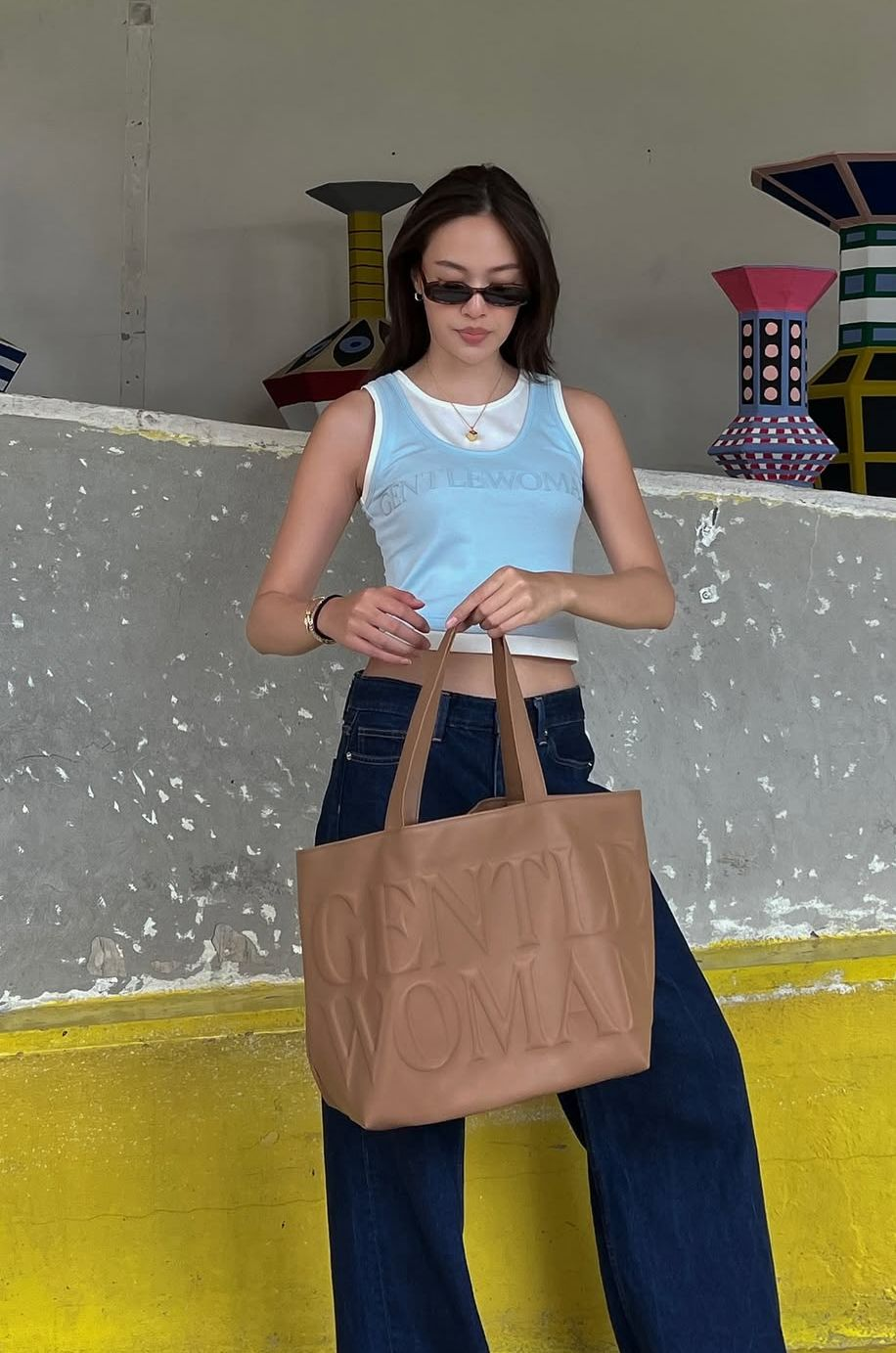 Gentle Woman Daily Tote(Brown)