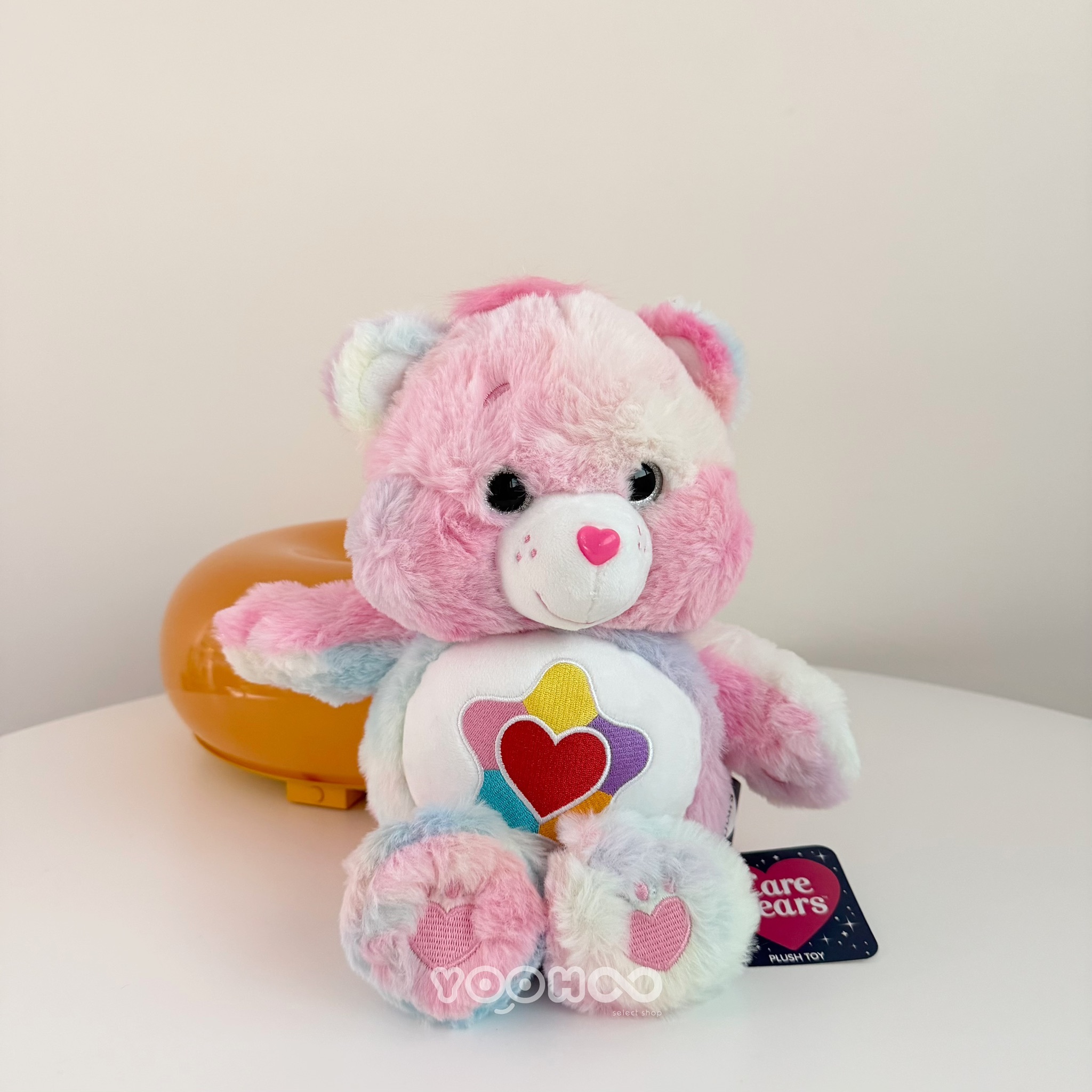 現貨┃Care Bears 漸層 暈染 彩色 愛心 玩偶 娃娃