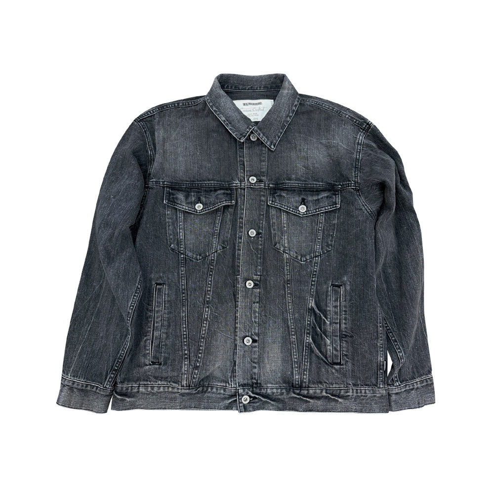 Neighborhood Washed Black Denim Type - 4 Jacket 牛仔外套 252XBNH-JKM03-BK
