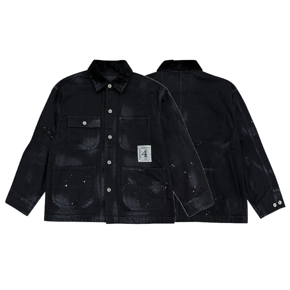 Neighborhood Bw. Washed Coverall Jacket Black 黑色 外套 252AQNH-JKM05-BK