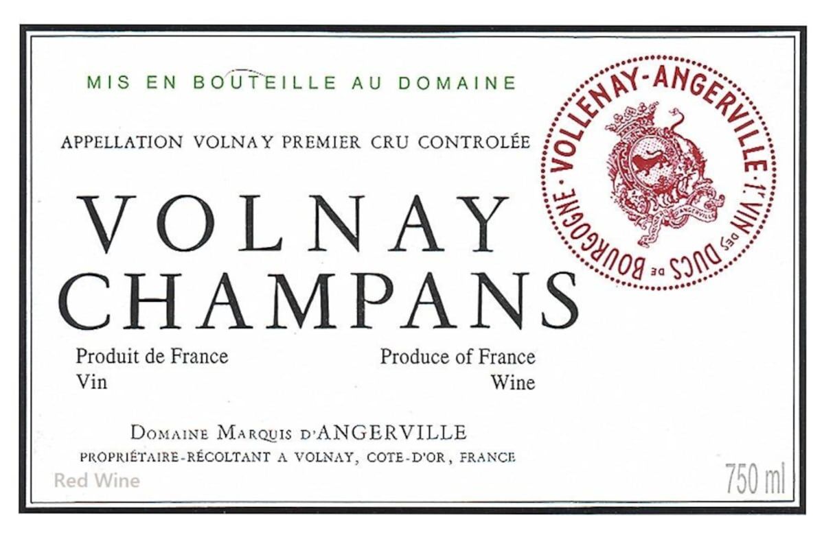 Marquis d'Angerville Volnay 1er Cru Les Champans 2019 (BH96)