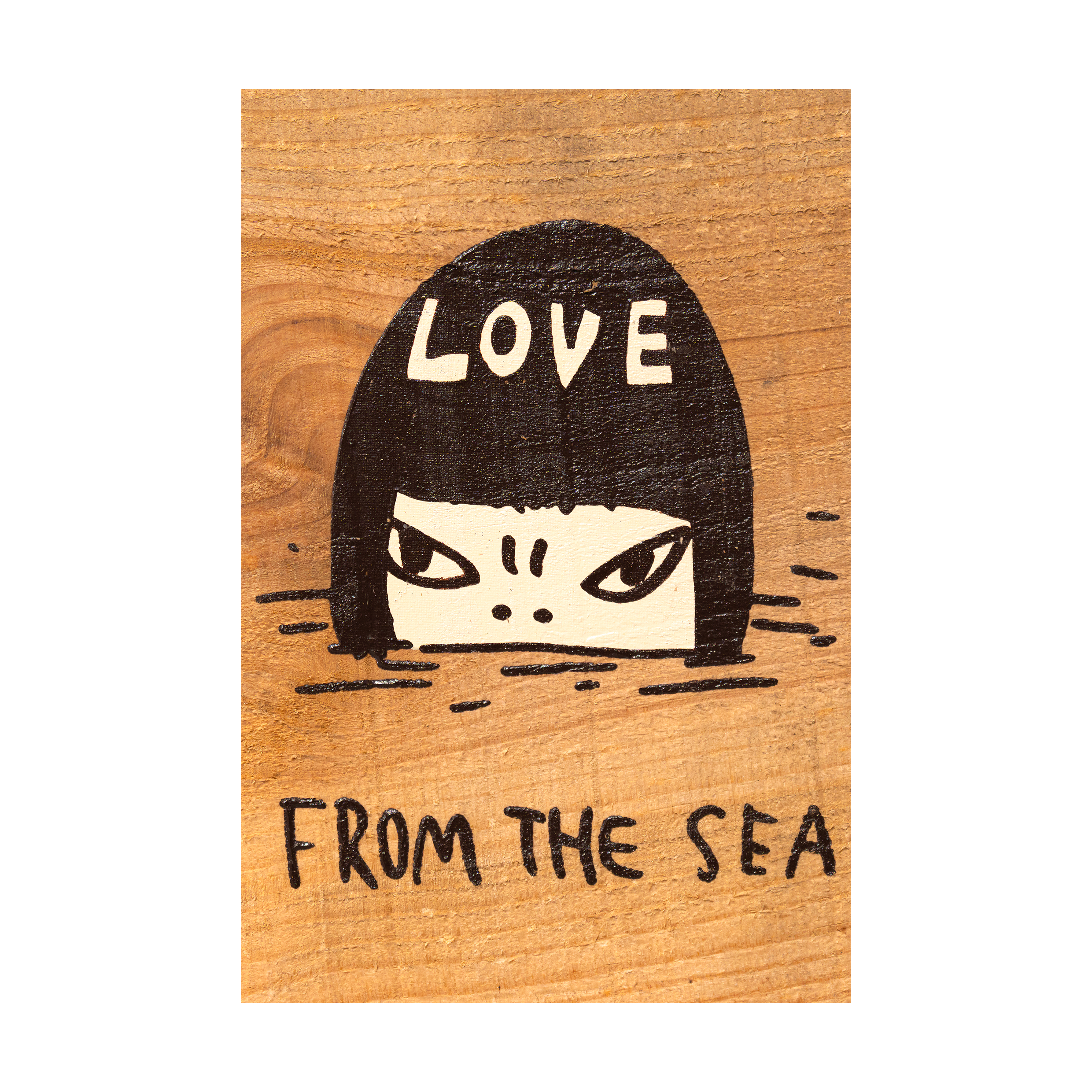 奈良美智 Yoshitomo Nara - 海洋之愛 LOVE FROM THE SEA (木版畫)