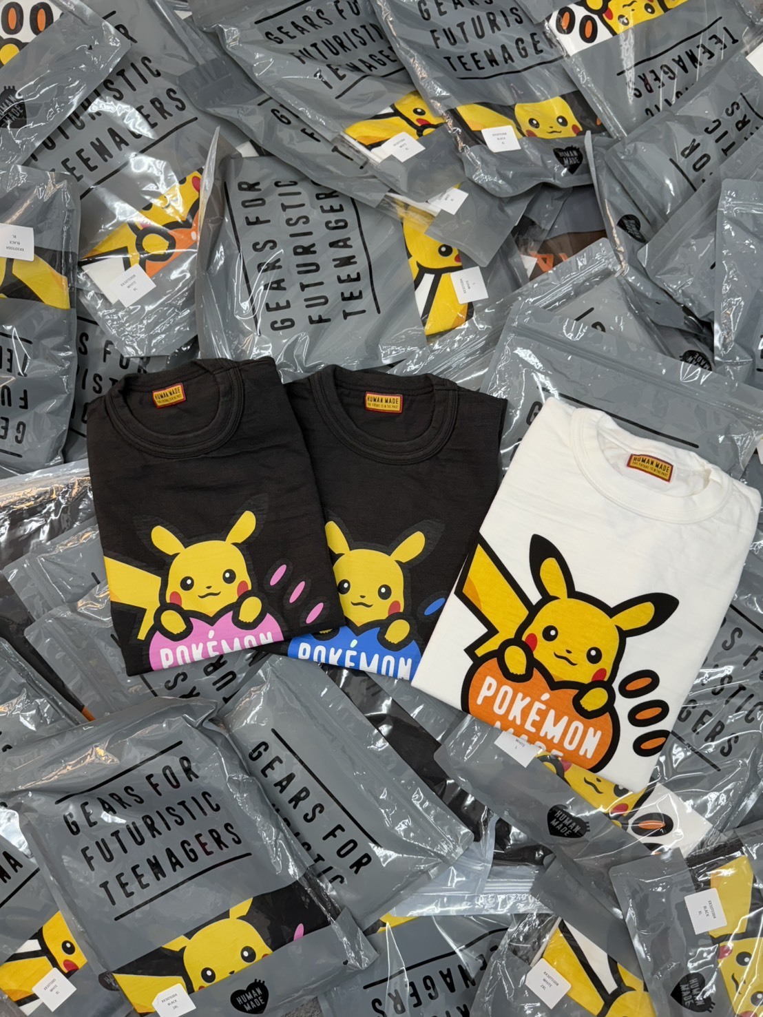 <夢幻聯名!> Human Made x Pokemon Made 聯名 神奇寶貝 寶可夢 皮卡丘 短袖 兩色