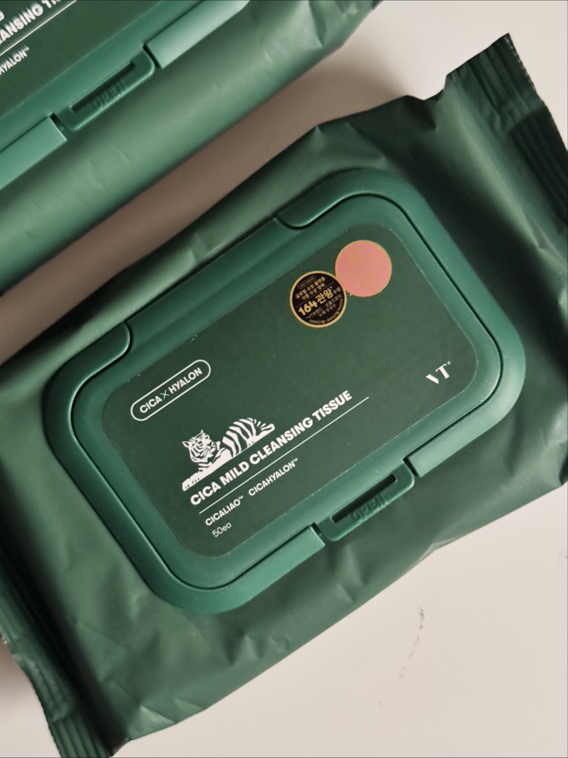 #現貨 VT COSMETICS 老虎積雪草卸妝巾 一包50入 溫和卸妝