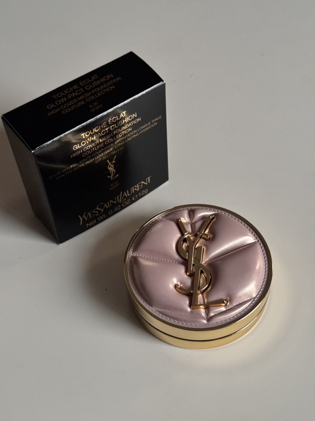 #現貨 YSL  超模光感精華水氣墊SPF50+/PA ++++ 12g #B20 (雲朵皮革版)