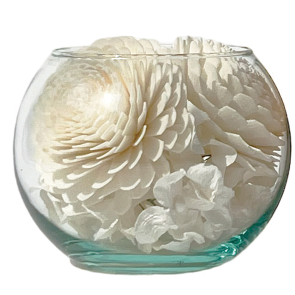 索拉花園 擴香水晶杯(無香)〈大理花型〉