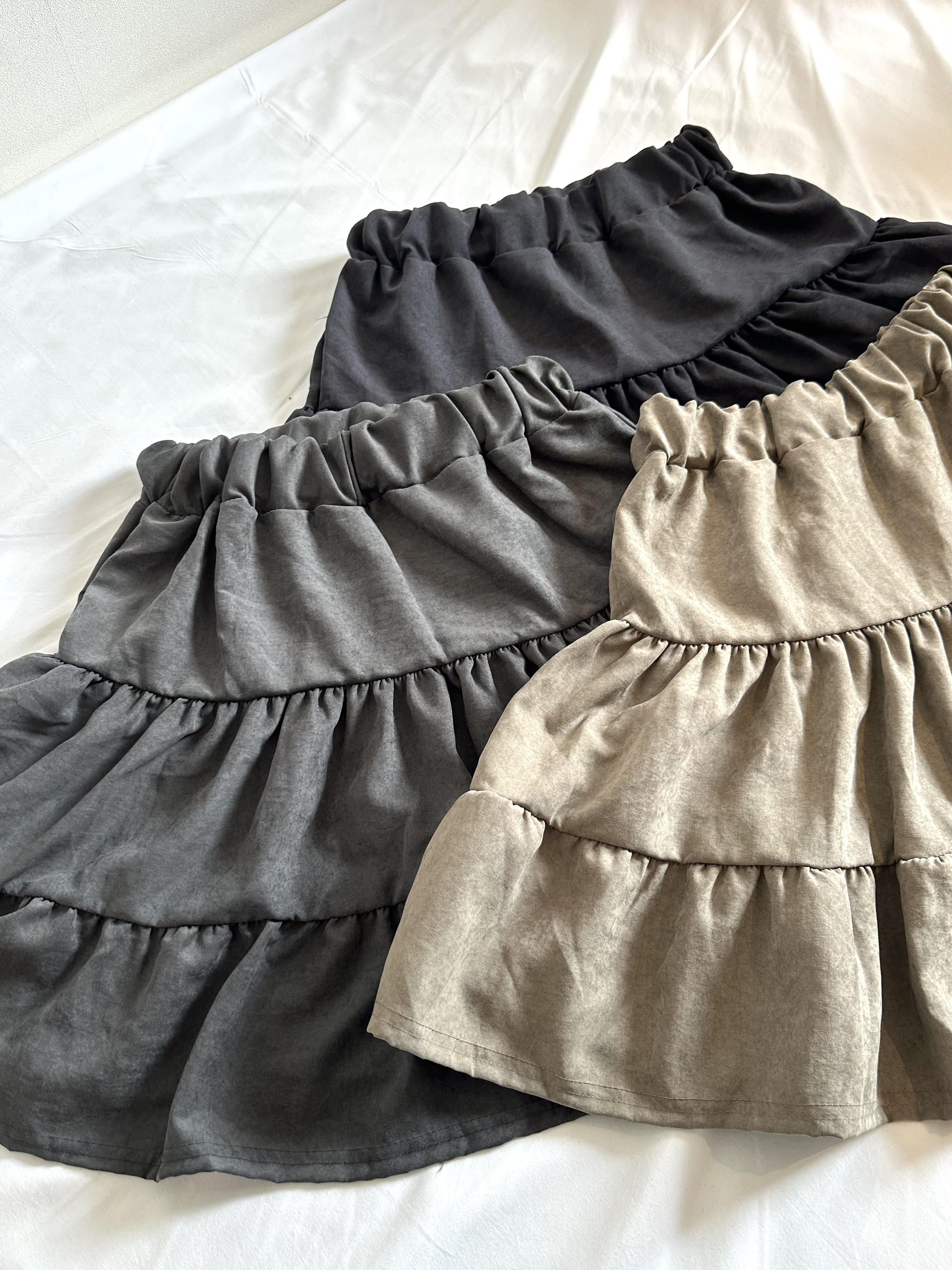 秋冬色系大裙擺蛋糕短裙〈🇰🇷DAY 1〉