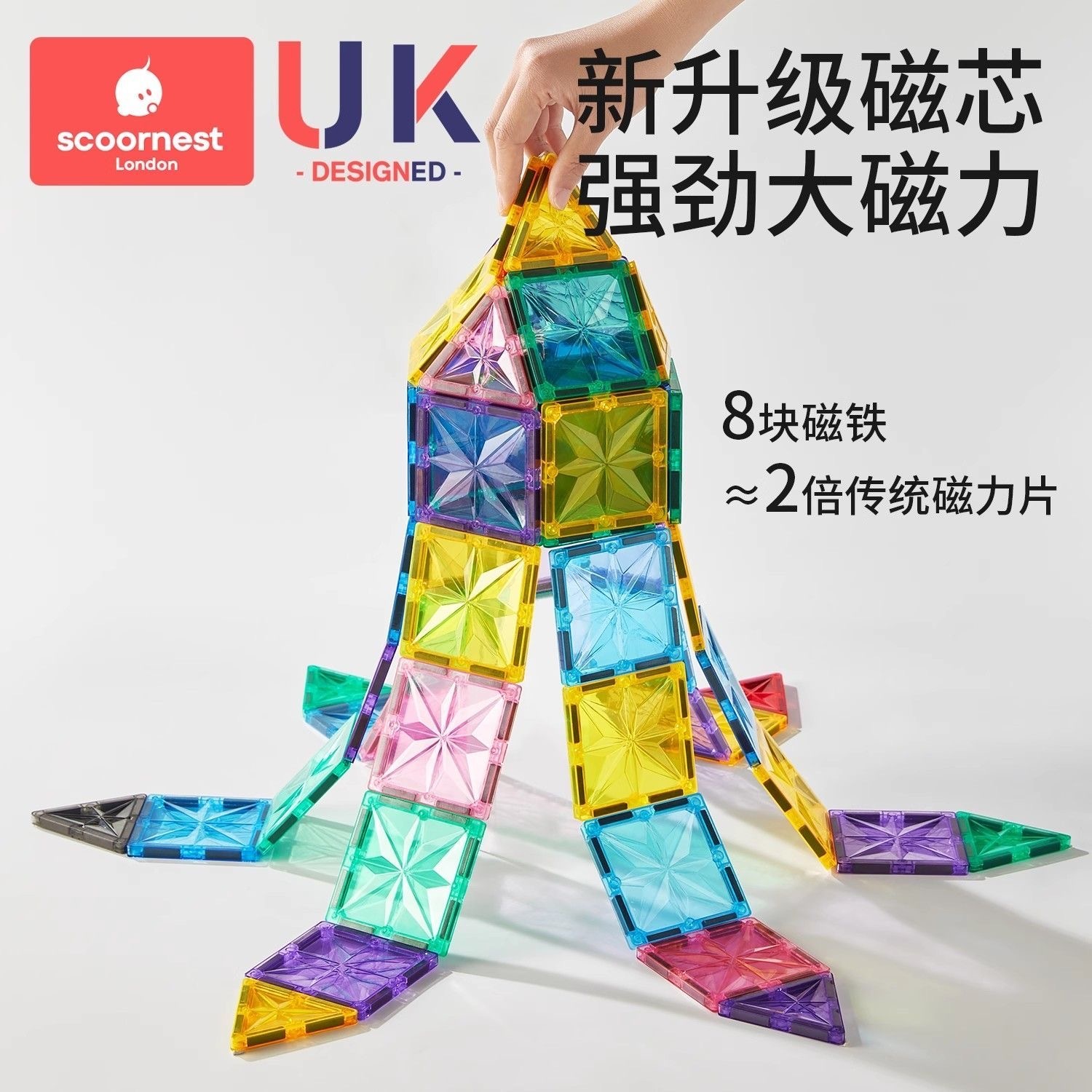 圣诞预购 科巢 轨道彩窗 管道 磁力片