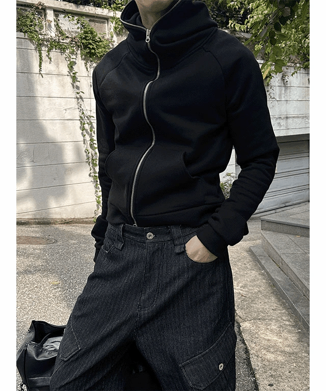 短款肌肉連帽外套