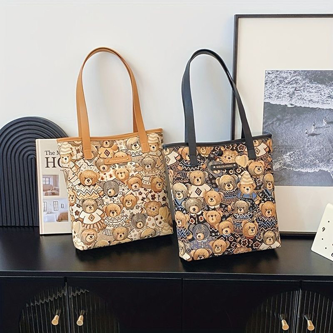 NEW大容量磁吸釦肩背包-現貨米色