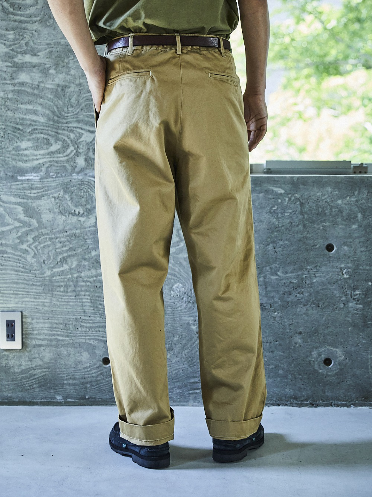 orSlow Vintage Fit Army Trousers Dark Khaki