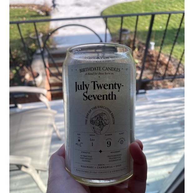 Birthdate Candles | 366 Personalized Zodiac Scented Candles | Birthday & Valentine’s Gift