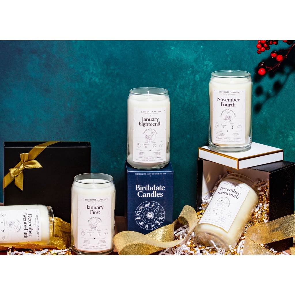 Birthdate Candles | 366 Personalized Zodiac Scented Candles | Birthday & Valentine’s Gift