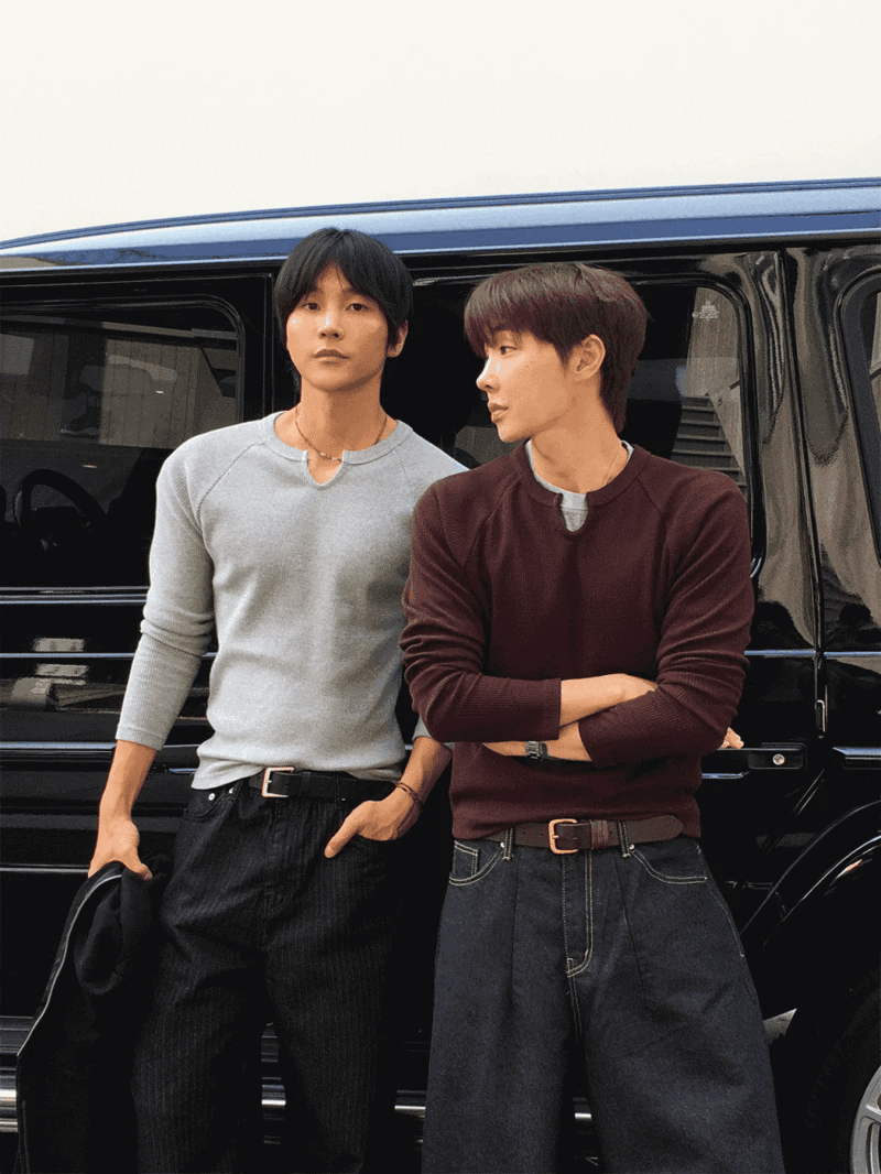 華夫格開岔肌肉T恤