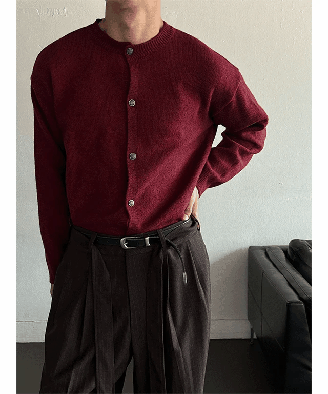 Force 短款針織開襟衫