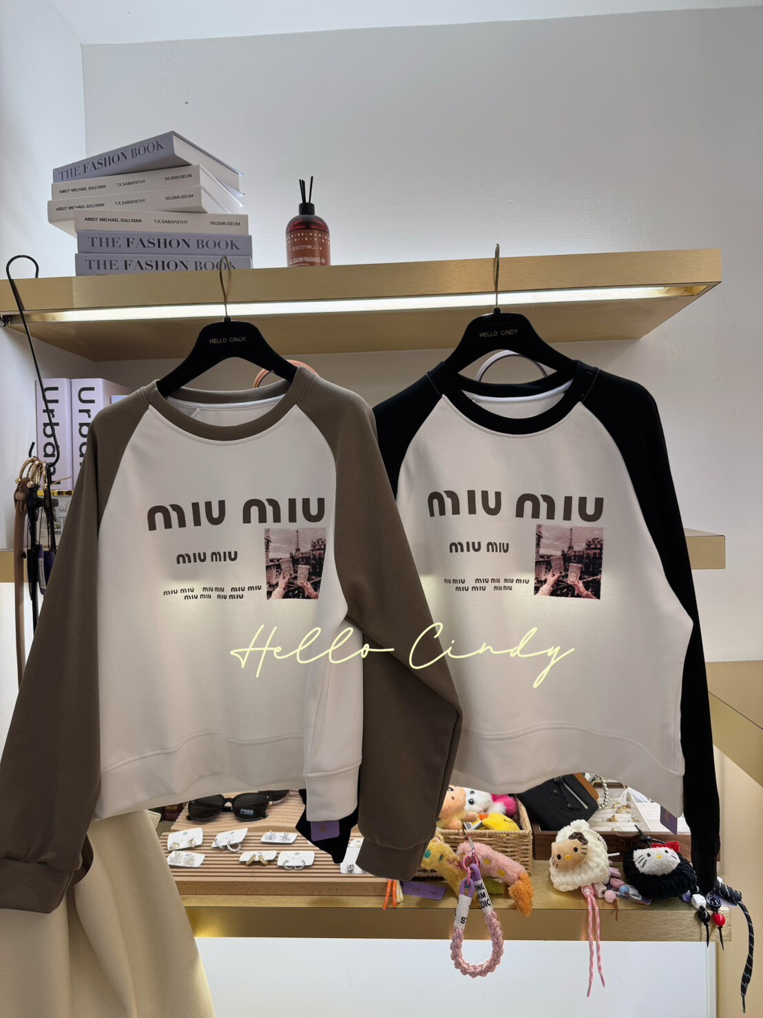 B10075-Miu Miu風格學院風大學T