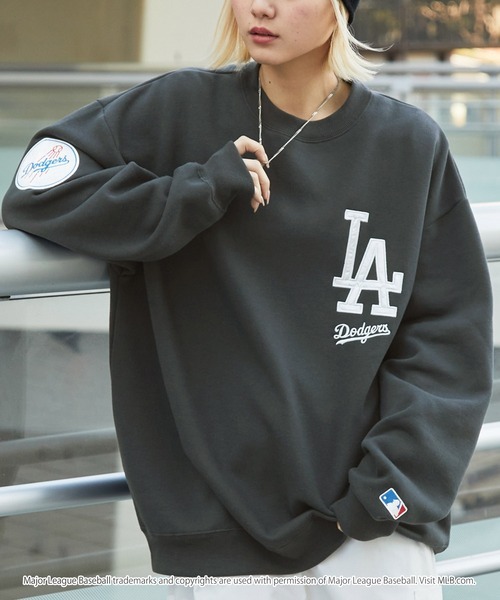 日本🇯🇵連線 MONO-MART x MLB 加厚版!!LOGO隊徽刺繡長袖大學T 隊徽 刺繡 長袖 寬鬆 落肩 oversized 8款(任買兩件711免運)/預購