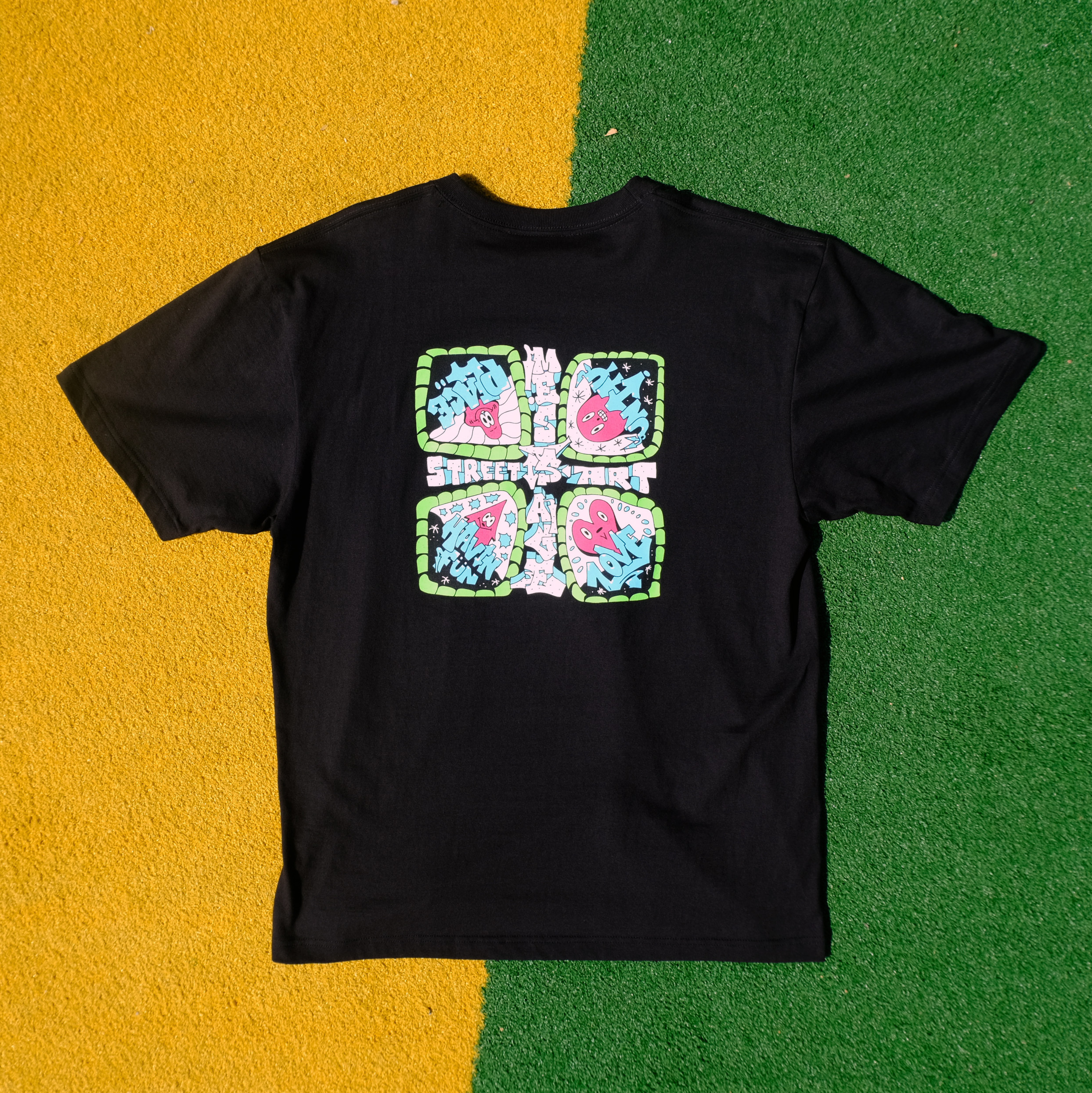 Mess-age 四大精神 Tee  - Black