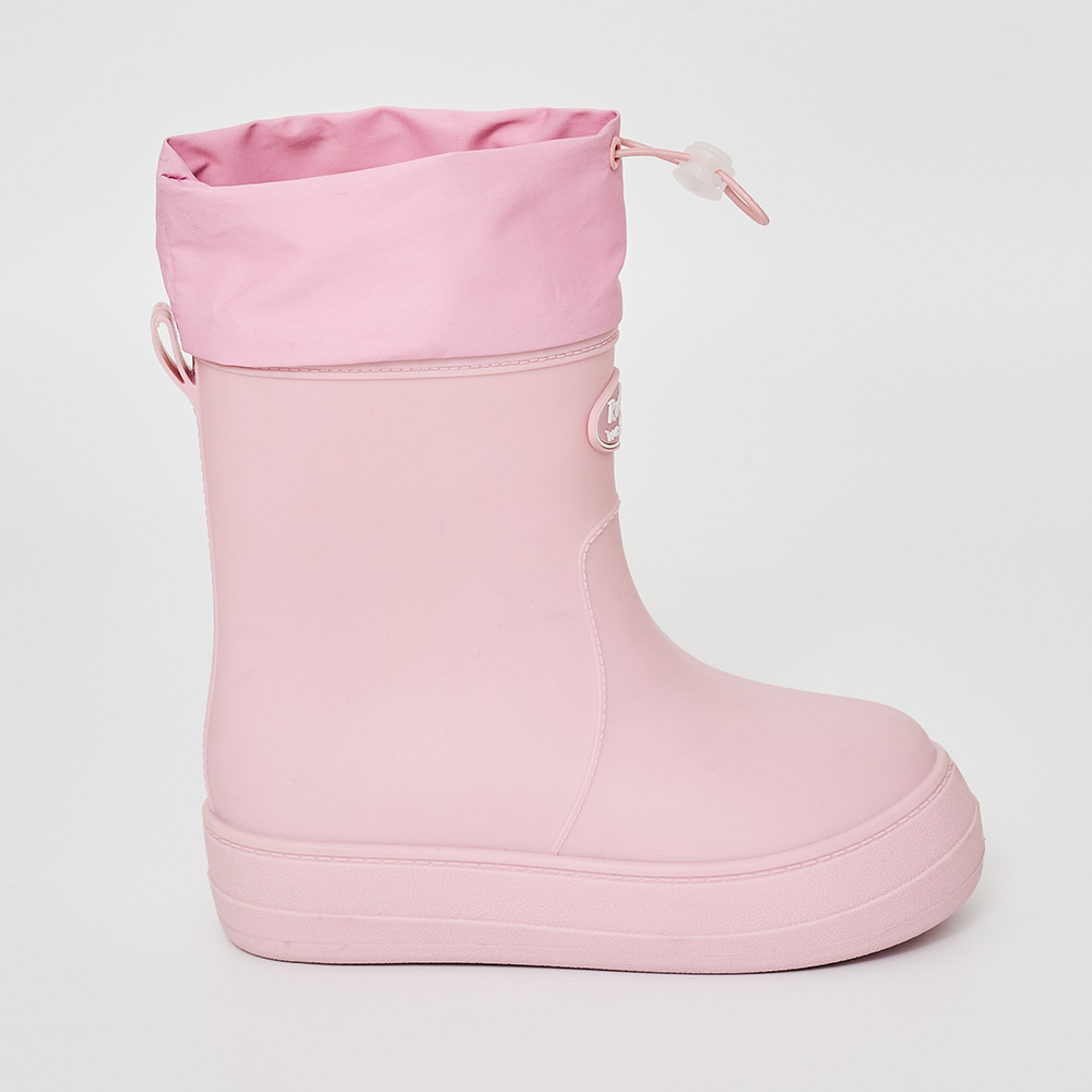 Q3 RECLOW RE-RAIN SHIRRING BOOTS PINK
