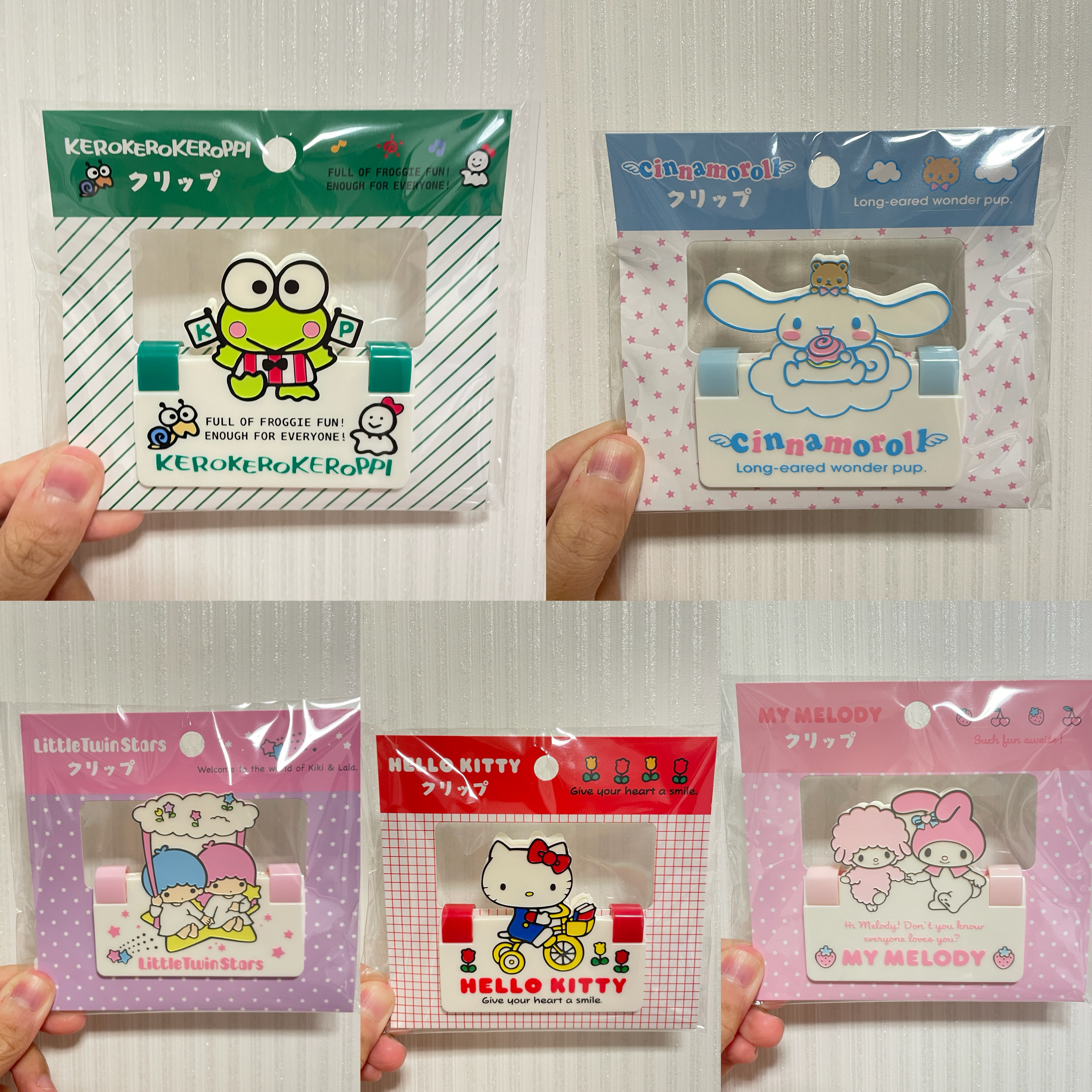 JP Sanrio 立體長型夾 1389 1617 1921 1936 1952 TK251014