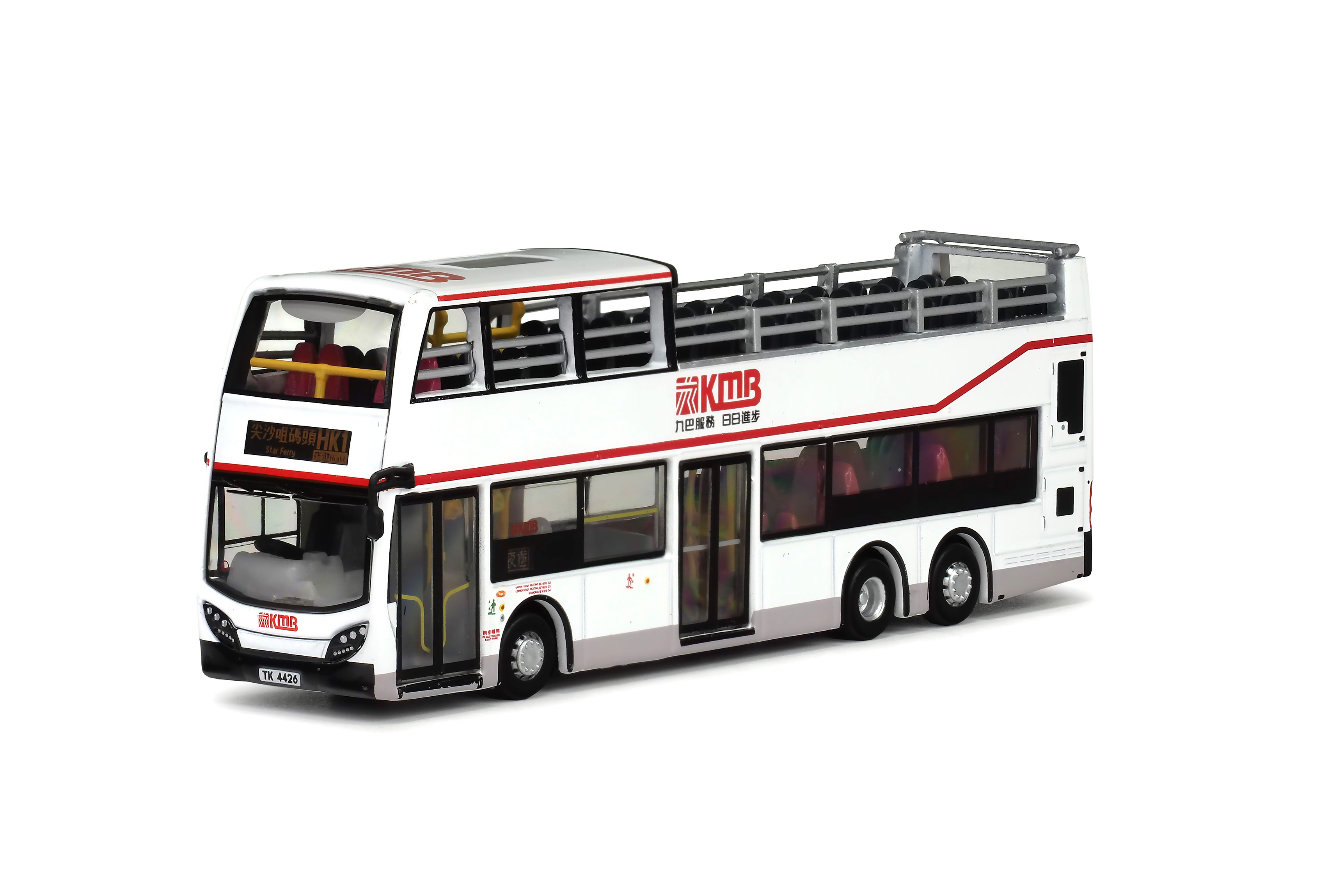 KMB2025151 1:120 九巴丹尼士歐盟五代12米開篷巴士 (HK1尖沙咀碼頭)