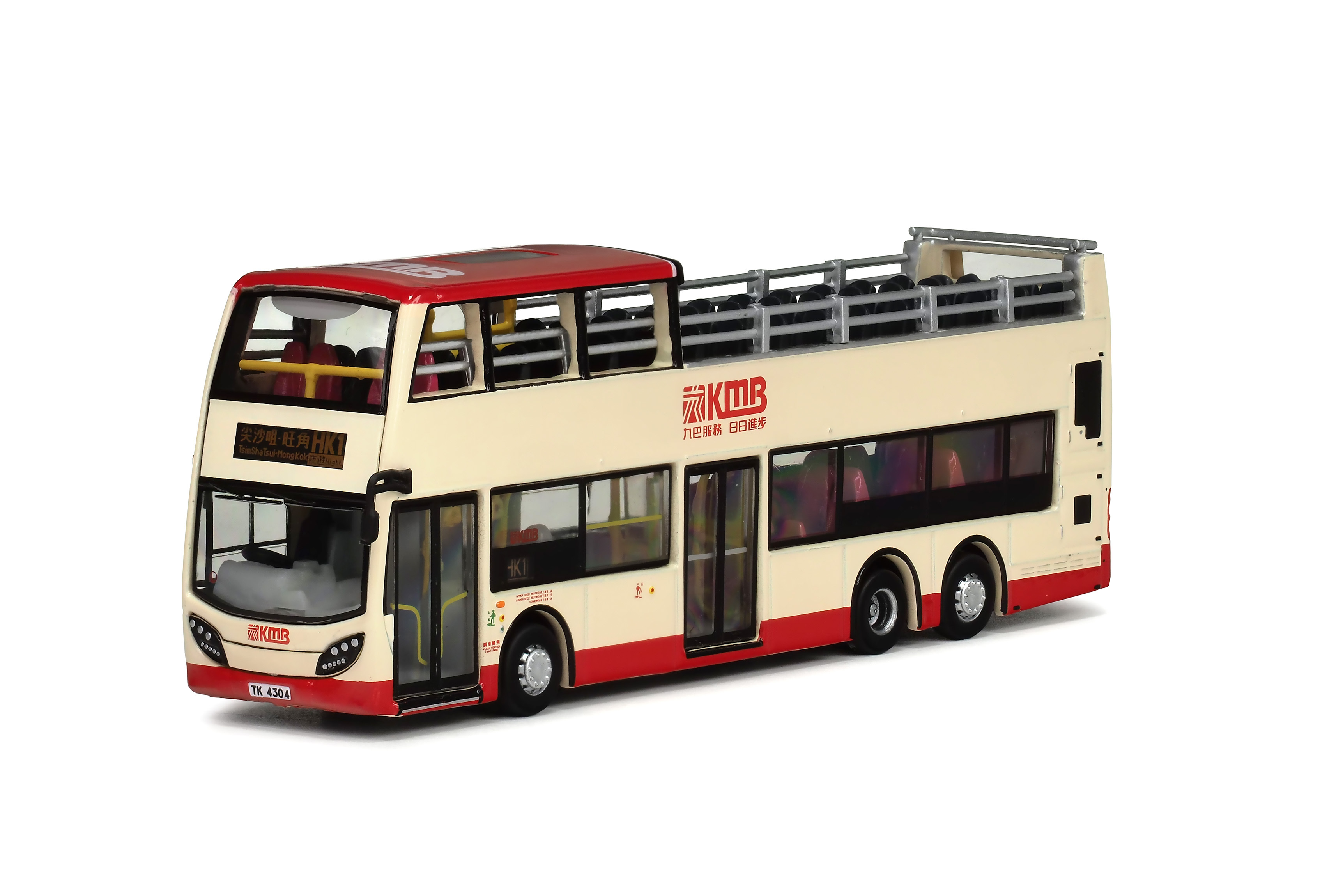 KMB2025150 1:120 九巴丹尼士歐盟五代12米開篷巴士 (HK1尖沙咀-旺角)