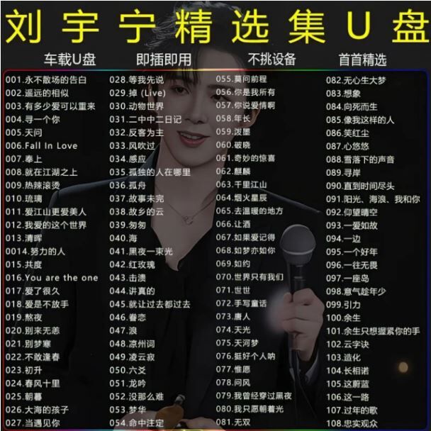 圣诞预购 刘宇宁精选U盘