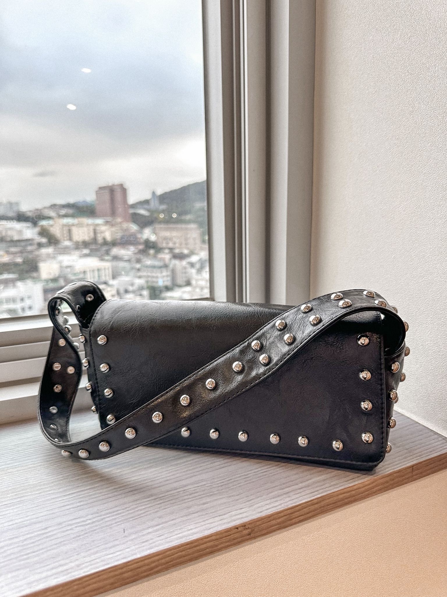 紋理珠珠單肩包〈🇰🇷DAY 1〉